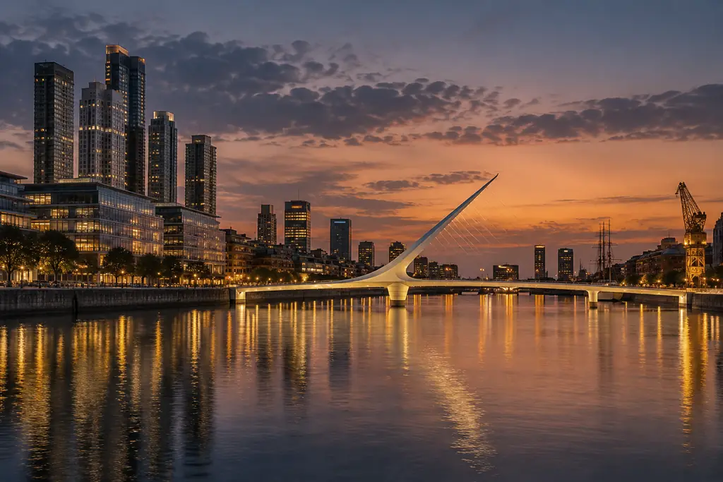 Buenos Aires in the evening light