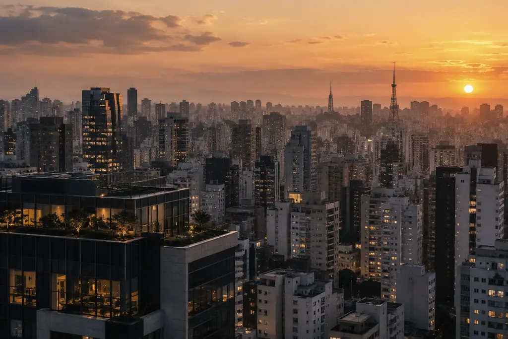 São Paulo in the evening light