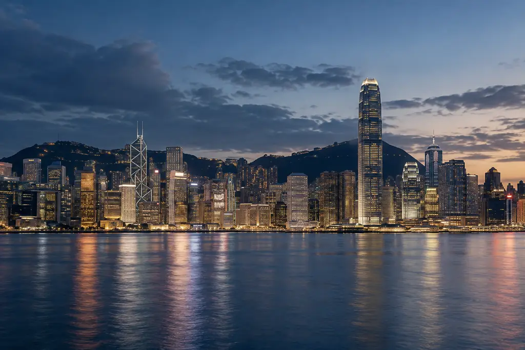 Hong Kong in the evening light