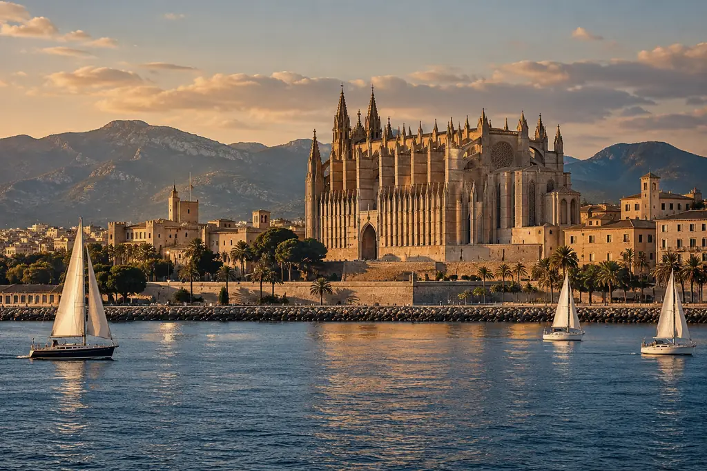 Palma de Mallorca in the evening light