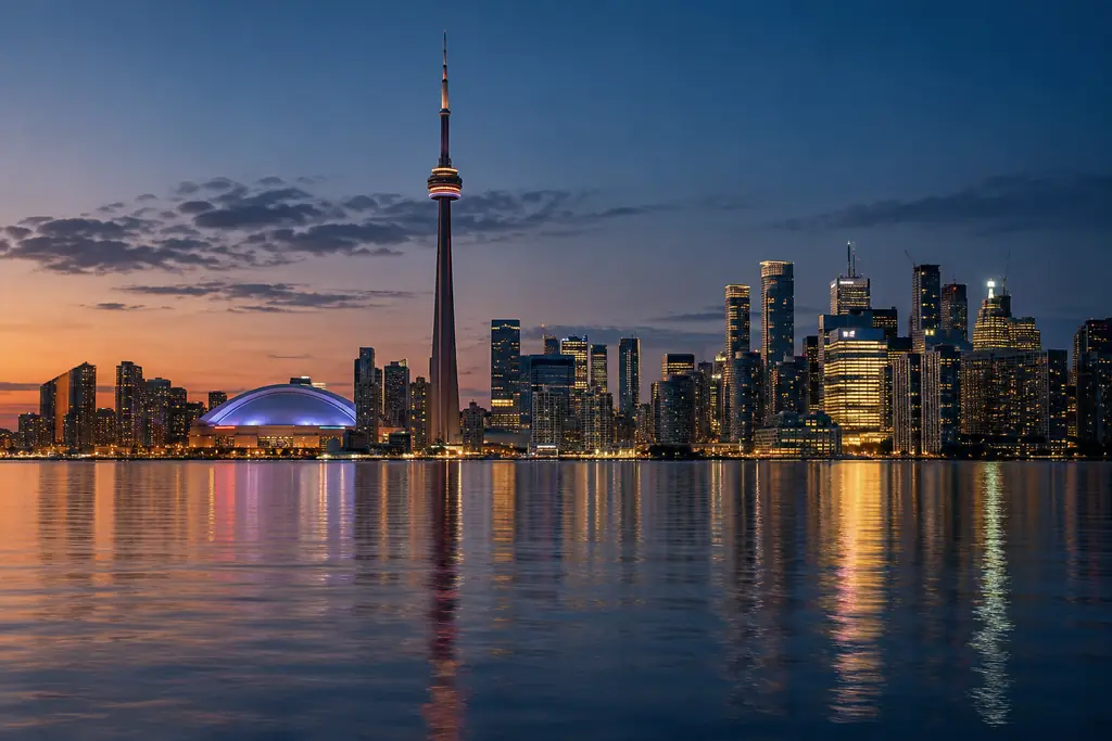 Toronto in the evening light